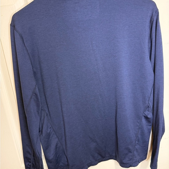 Under Armour‎ Men's HeatGear Compression Quarter Zip Long Sleeve Top Navy LG - Picture 3 of 3